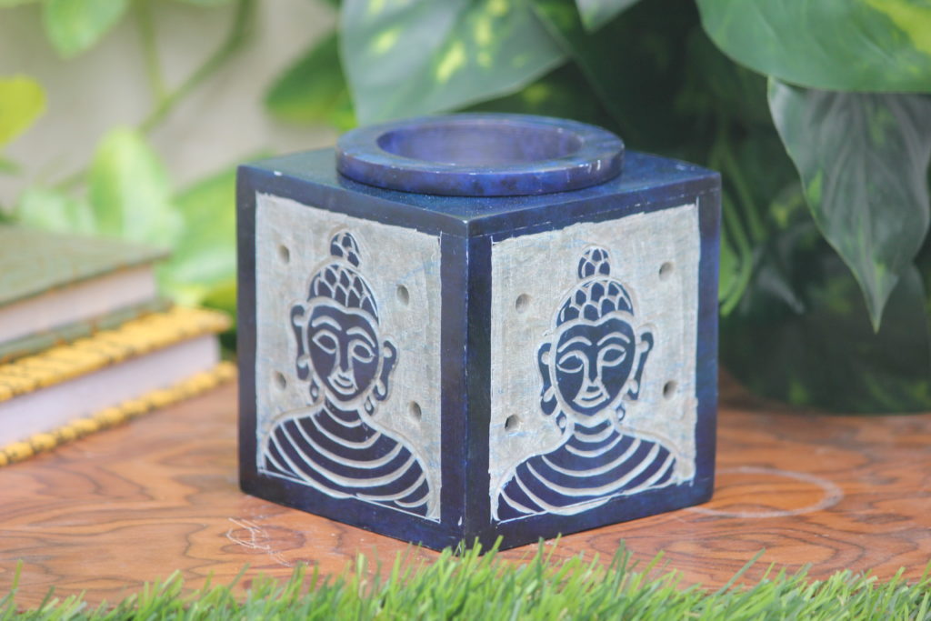 Candle Soapstone Marble Oil Diffuser | Indian Royal Crafts | Brahmz