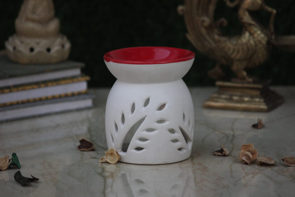 Candle Ceramic Oil Diffuser | Indian Royal Crafts | Brahmz
